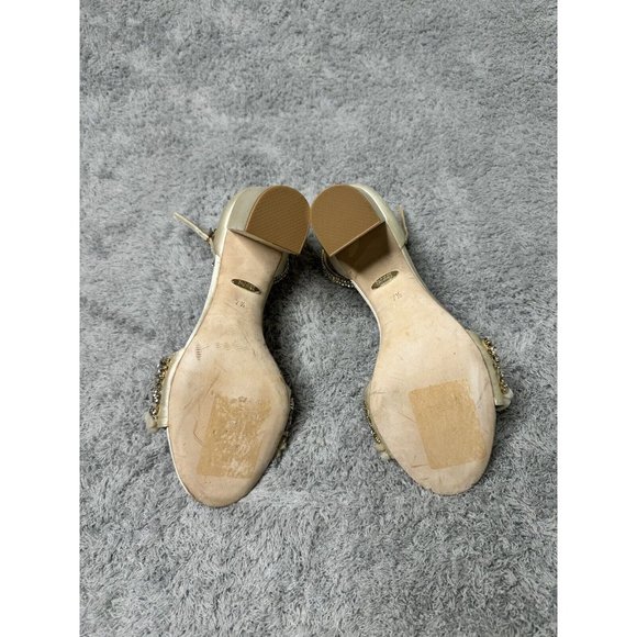 Badgley Mischka Finesse Ankle Strap Sandal Open Toe Size 7.5 - Picture 6 of 9